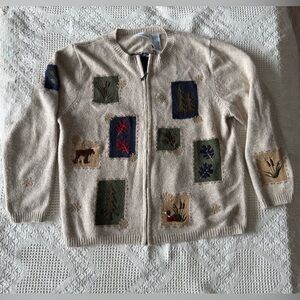 Croft And Barrow Woodland Cardigan Large